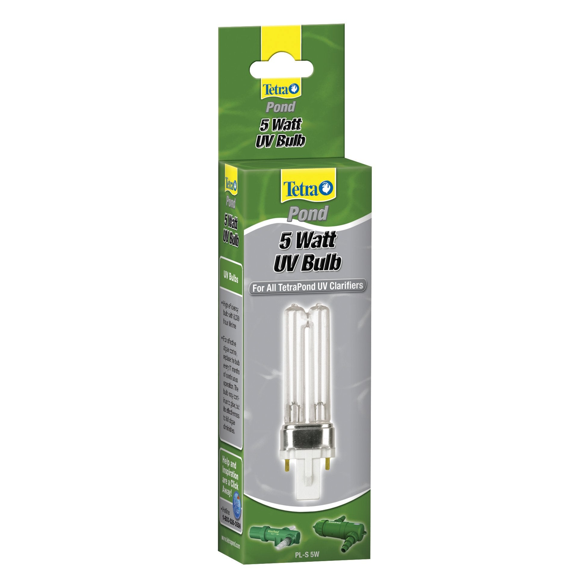 TetraPond 5W UV bulb installed in a clarifier for clearer water