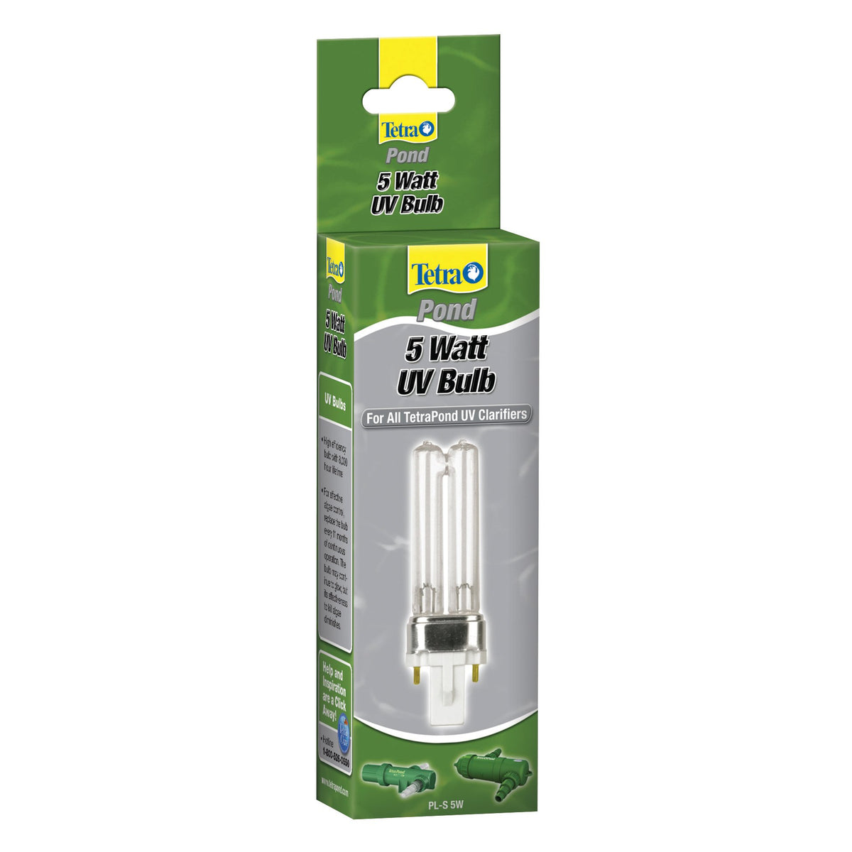 TetraPond 5W UV bulb installed in a clarifier for clearer water