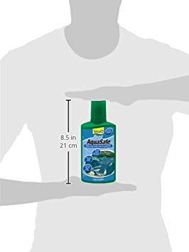 Easy-to-use TetraPond AquaSafe bottle supports pond maintenance