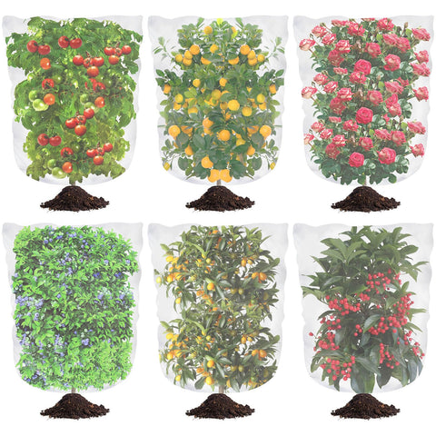 Tetutor blueberry netting cover with drawstring protects ripe berries from birds.