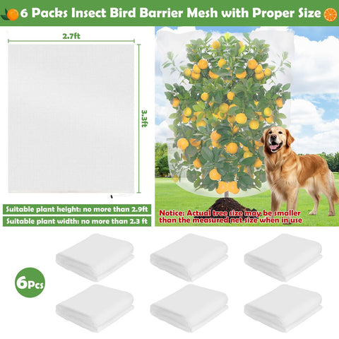 Tetutor durable polyethylene netting material is lightweight and sturdy for outdoor use.