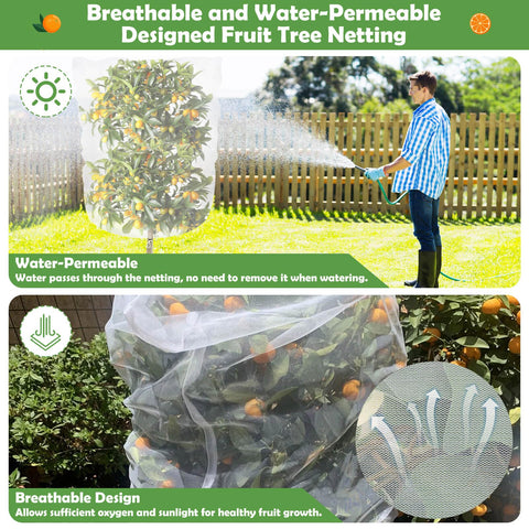 Tetutor insect pest barrier netting shields plants from bugs and small animals.