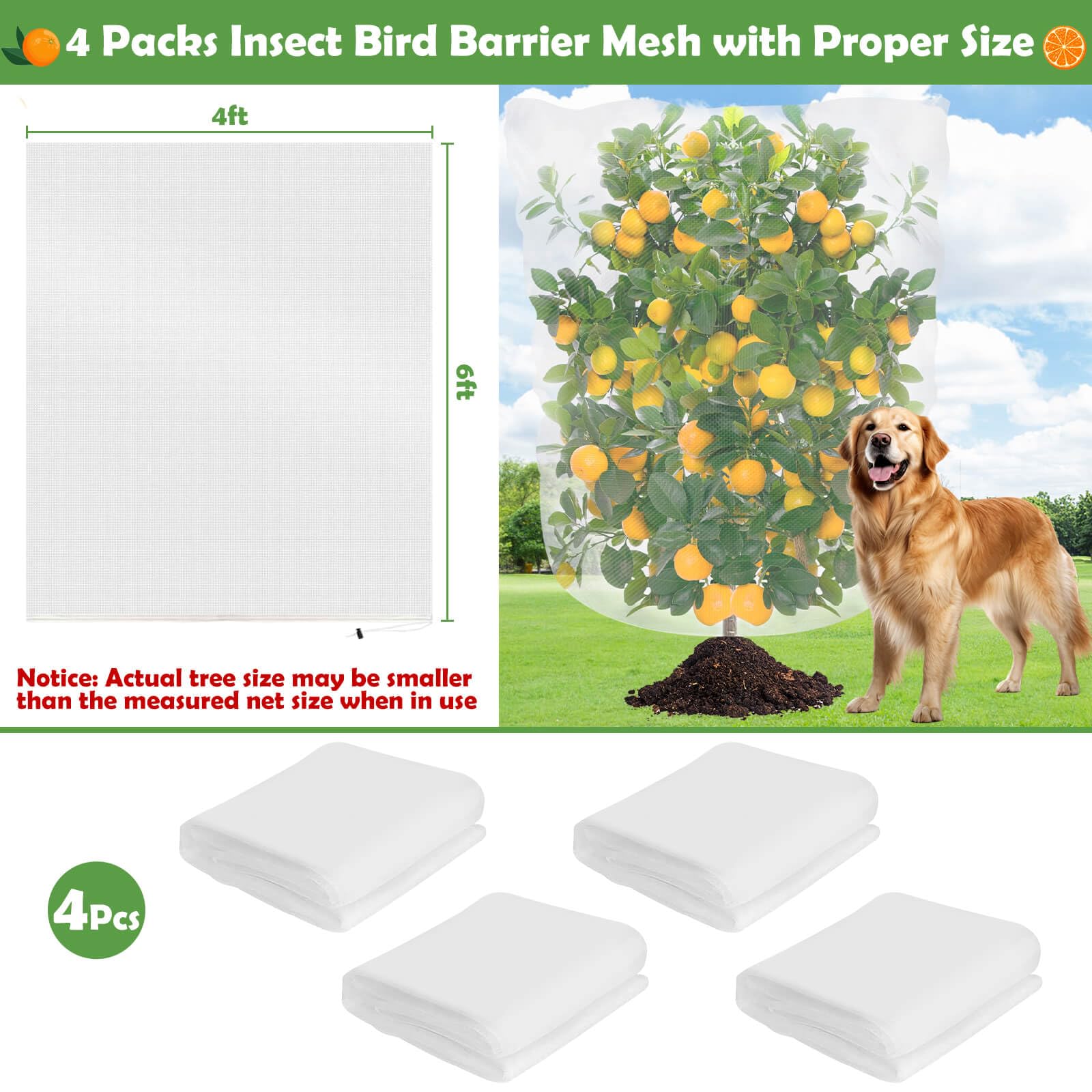 Tetutor drawstring closeup shows adjustable cinch for secure garden installation.