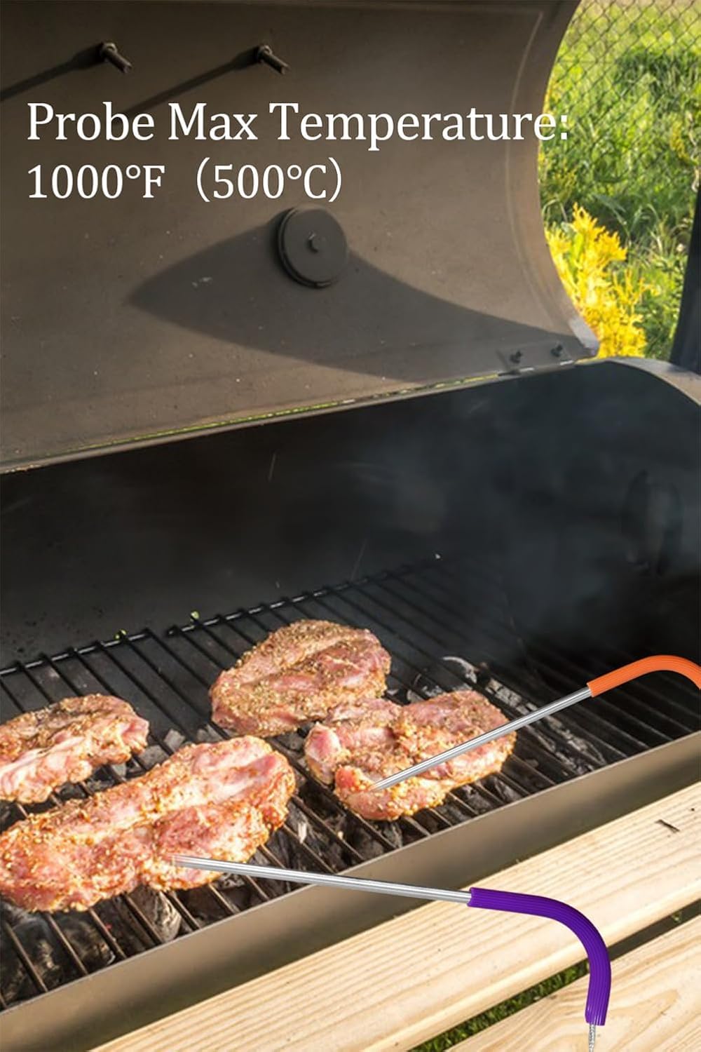 TEWEAE 1250mm stainless cable length offering flexible placement on grill.