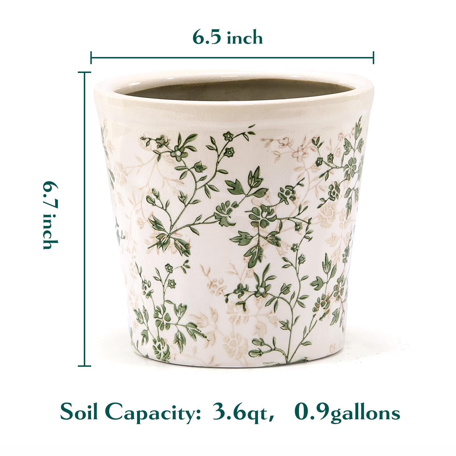 Teweiqi ceramic planter designed for indoor and outdoor use.
