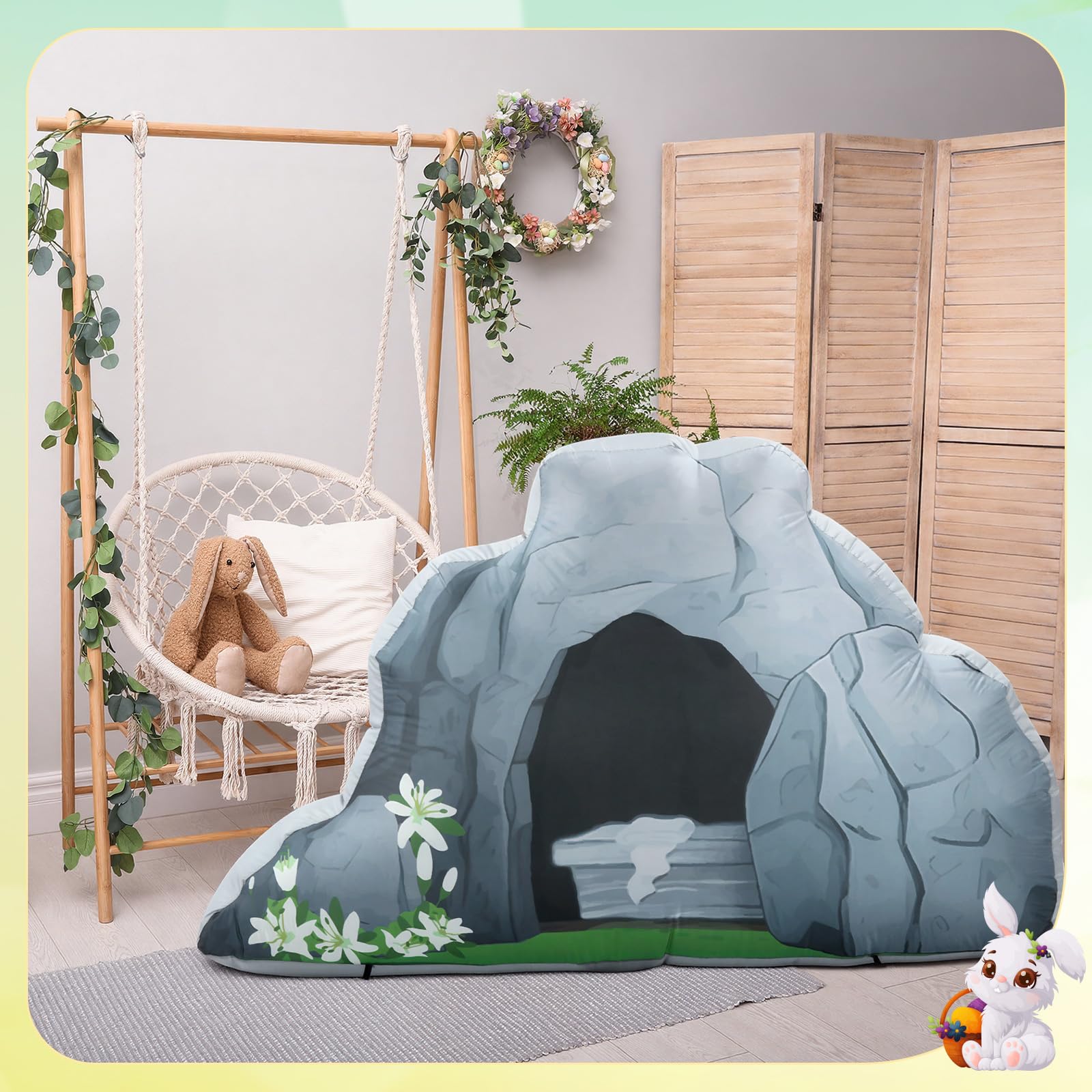 Teyva Daily 5 ft tomb inflatable adds vibrant color to spring gatherings.