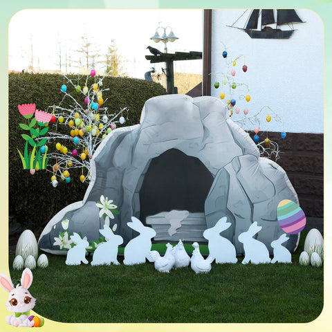 Teyva Daily Easter photo prop yard sign ideal for Easter celebrations.