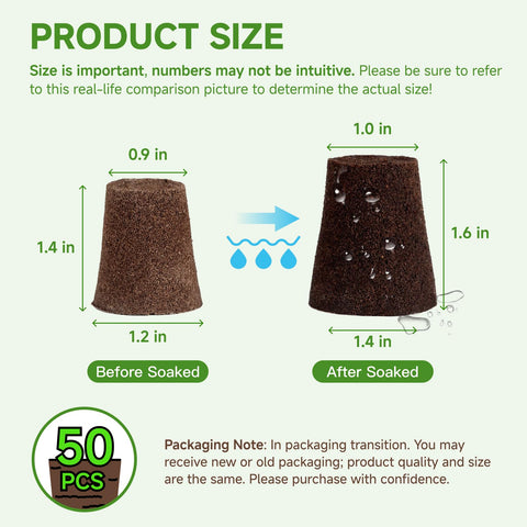 TEZKOLES natural peat coconut coir growth medium supports healthy roots.