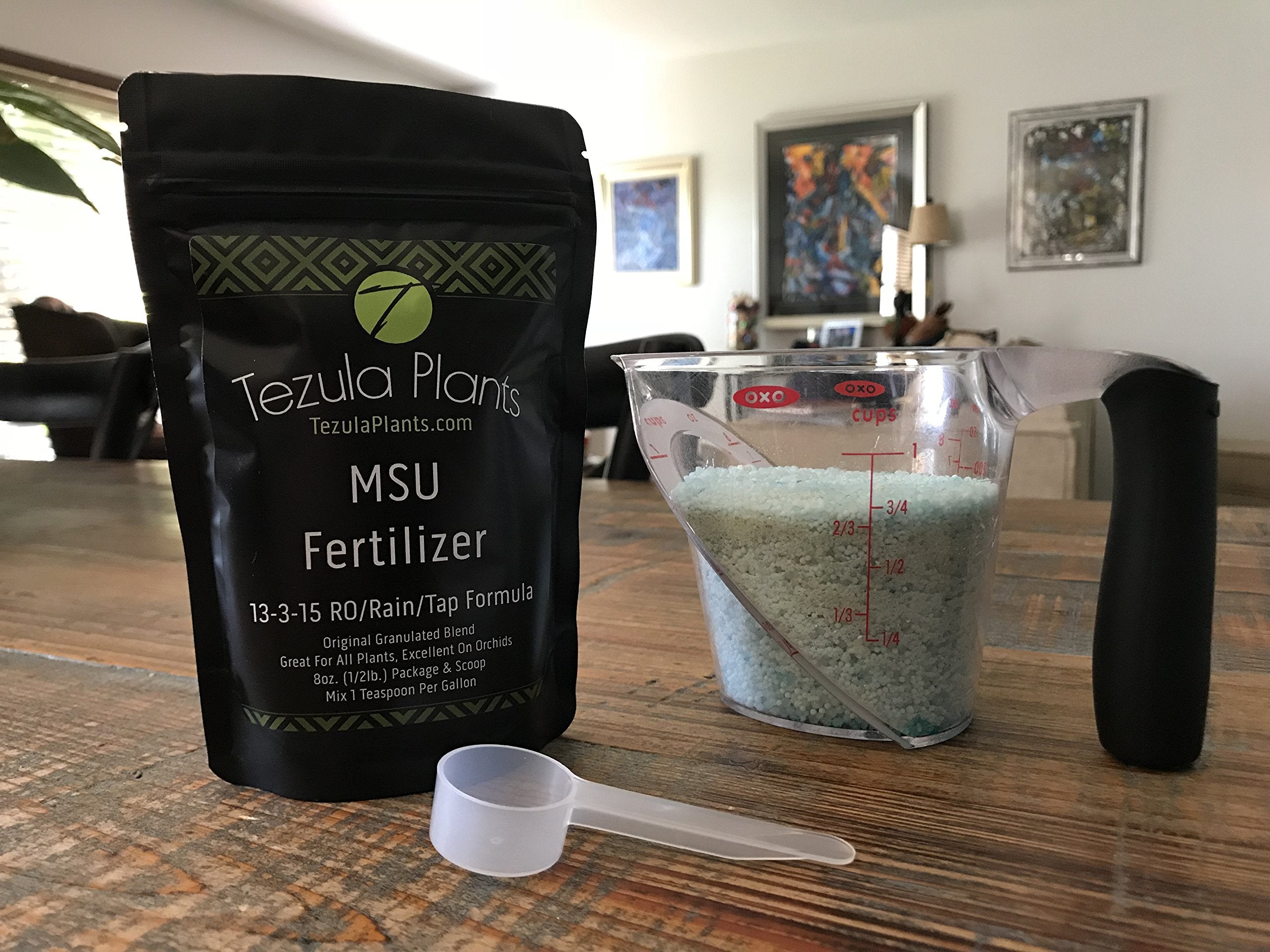 Tezula Plants MSU Orchid Fertilizer scoop included for precise feeding.