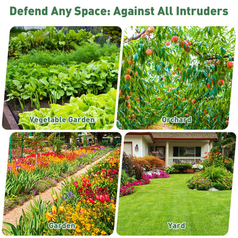 TFKK Yard protection for crops and pets with quiet operation.