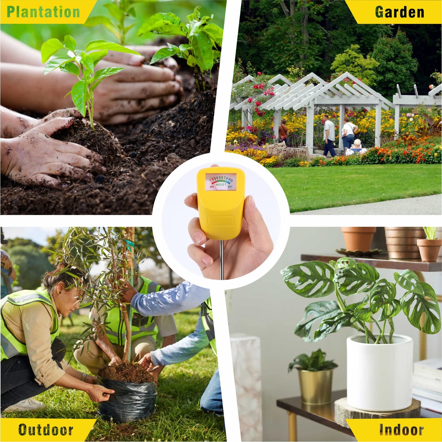 TFTEK 2-pack moisture meters for pots and lawns