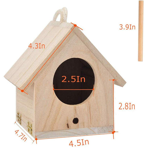 Tfwadmx durable wooden birdhouse designed for outdoor use