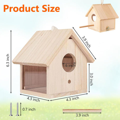 Tfwadmx bird house unfinished-diy-base invites personalized decorating and craft projects