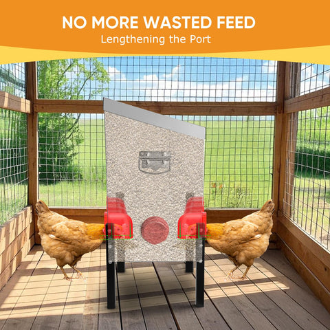 Tgeyd 95lb feeder adjustable stand enables height for all birds.