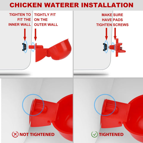 Tgeyd coop mounting options: hook, bracket, or wall setup.