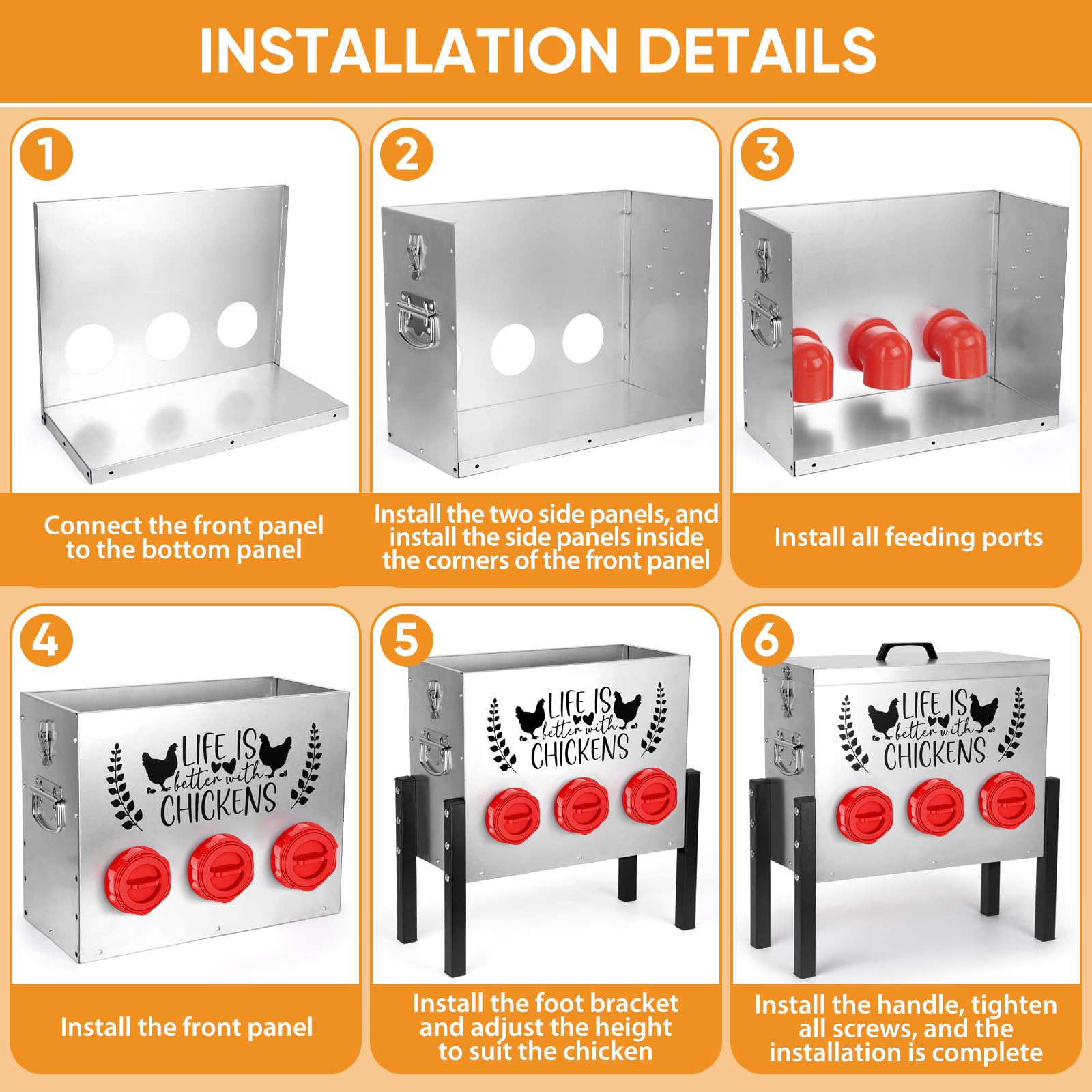 TGEYD outdoor feeder built to withstand weather with rustproof metal.