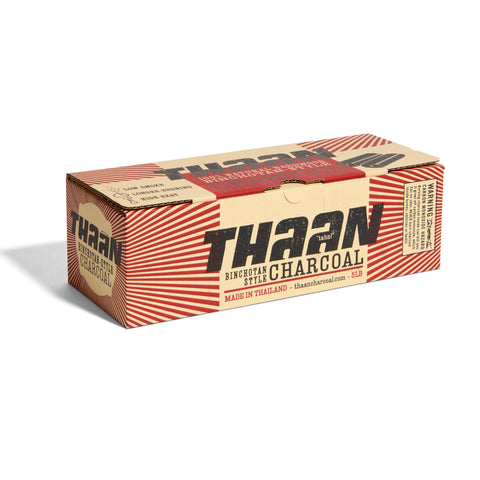 Thaan Charcoal packaging with a new look for easy setup.