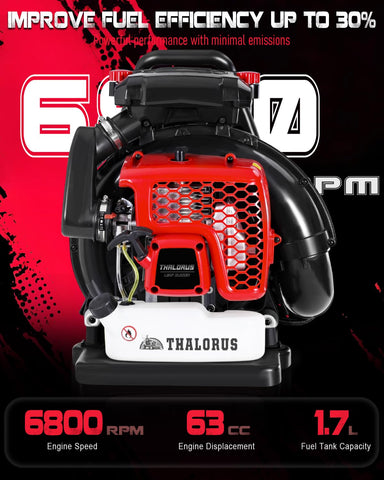 Thalorus 2-stroke engine backpack pull-start for quick starts