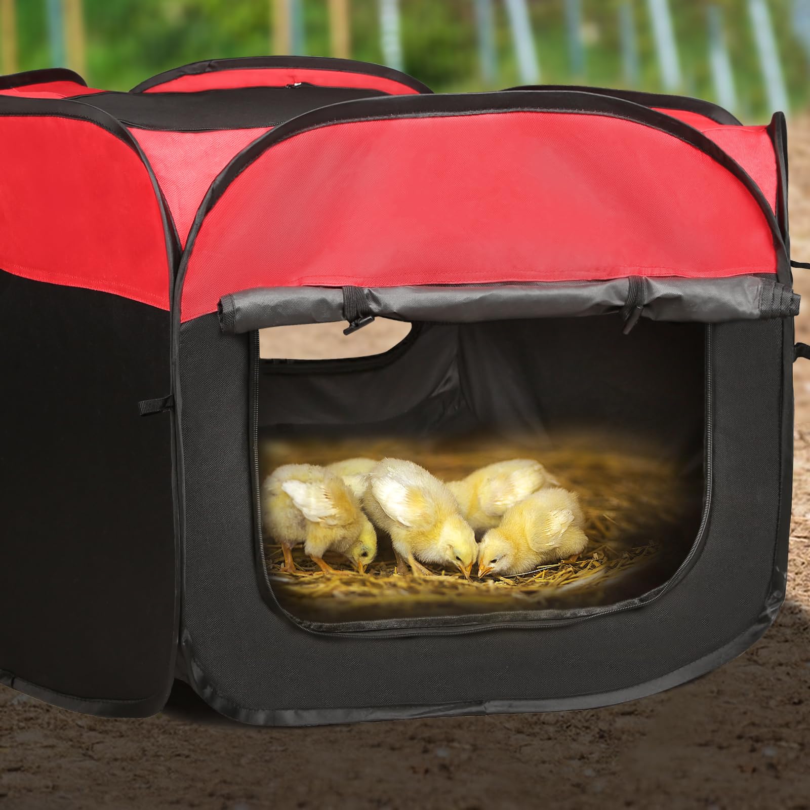 TharroCotte chick brooder pen double ventilation promotes fresh air.