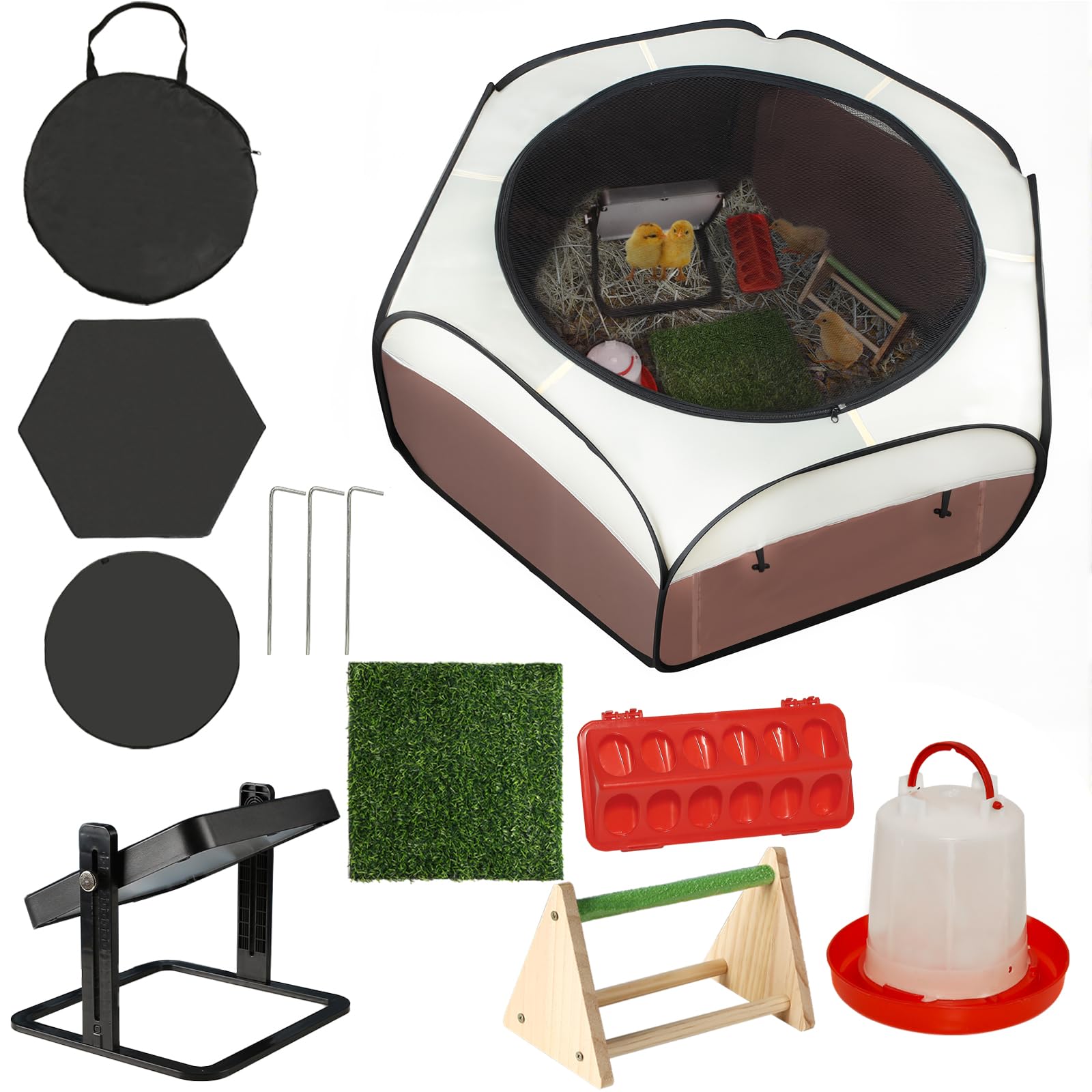 TharroCotte brooder box full setup shows the complete starter kit for safe chick rearing