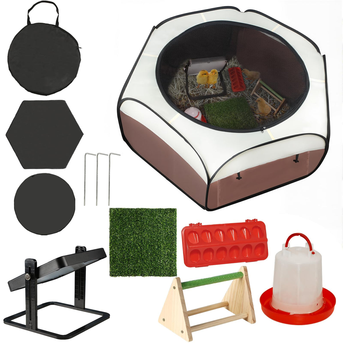 TharroCotte brooder box full setup shows the complete starter kit for safe chick rearing