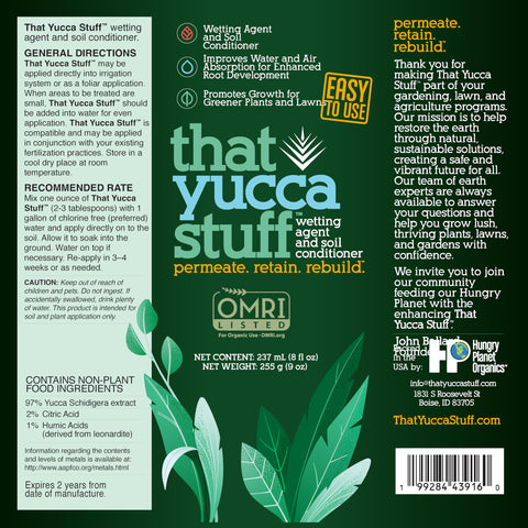 That Yucca Stuff root growth illustration emphasizes stronger plant roots