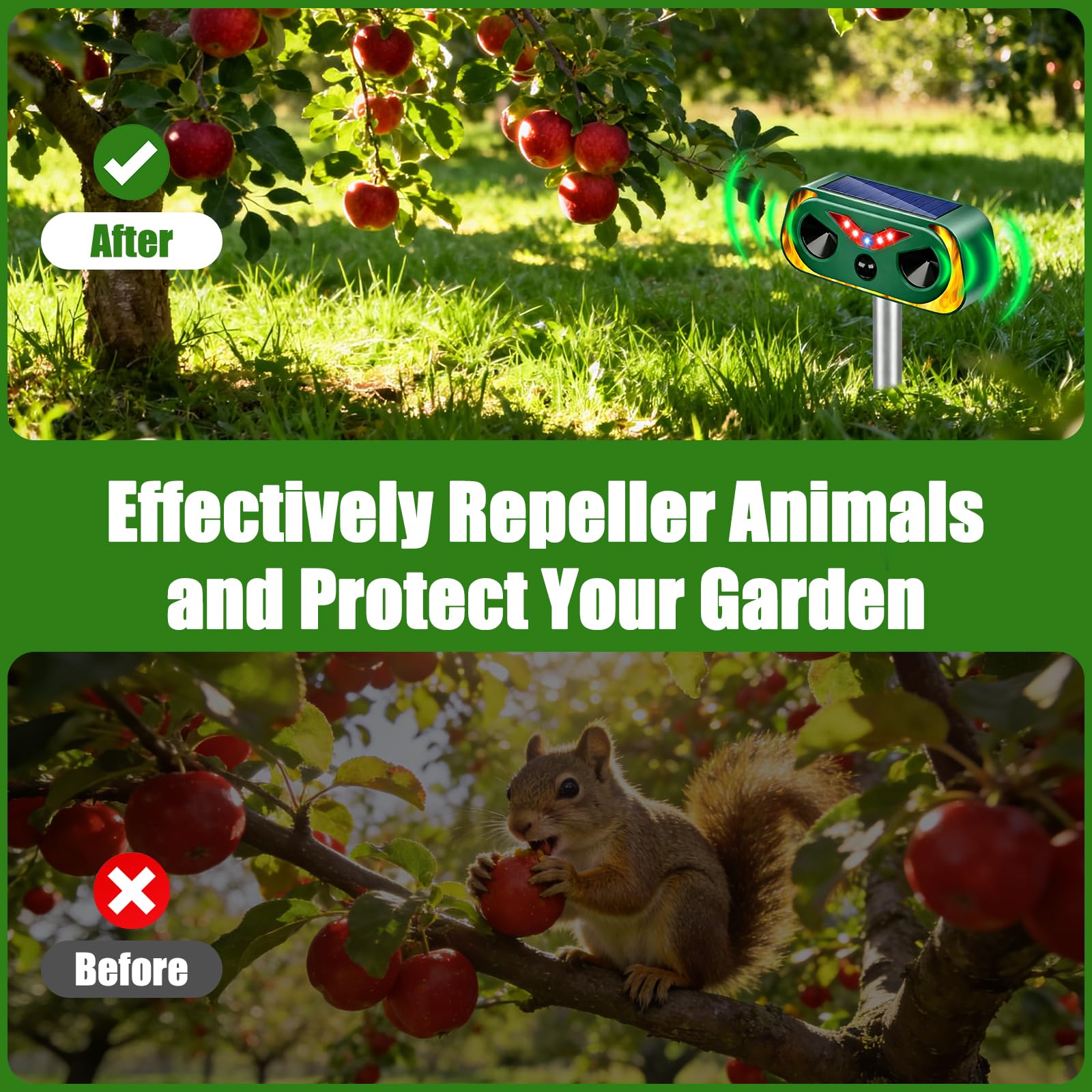 Thcritter IP65-rated build resists rain and snow for year-round outdoor use.