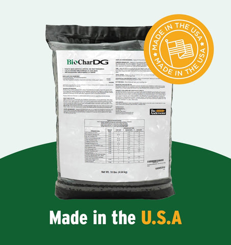 BioChar DG disperses with low dust for better coverage