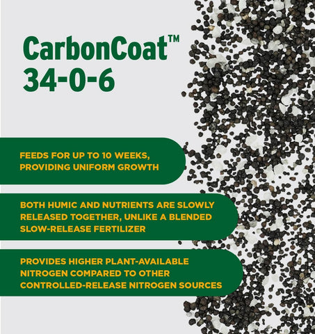 Coated carboncoat granules illustrate slow nutrient release