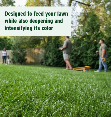 The Andersons Deep Green 24-0-11 iron-manganese boost promotes deeper green shade.
