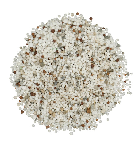 The Andersons DGL fine-particle fertilizer spreads evenly for uniform coverage.