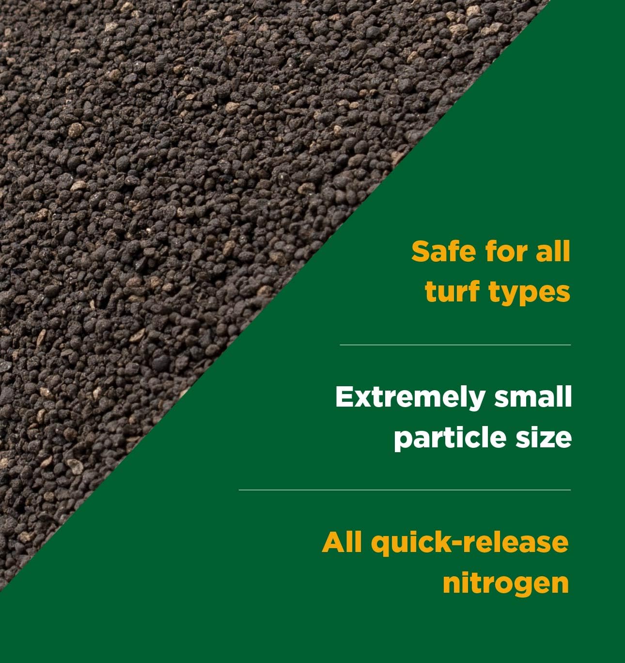Iron-driven greening by The Andersons Green Shocker enhances turf color.