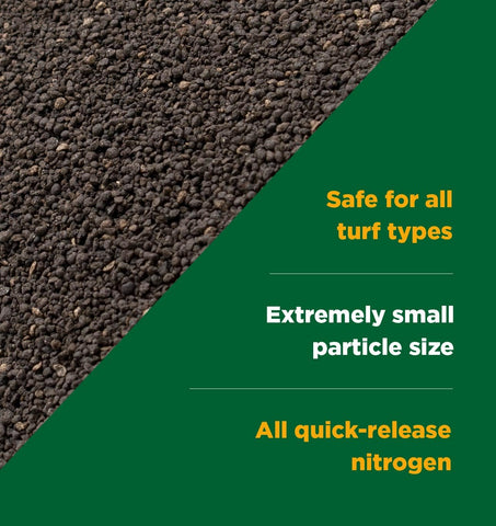 Iron-driven greening by The Andersons Green Shocker enhances turf color.