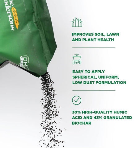 The Andersons HumiChar DG dispersion technology disperses granules for quick root feed.