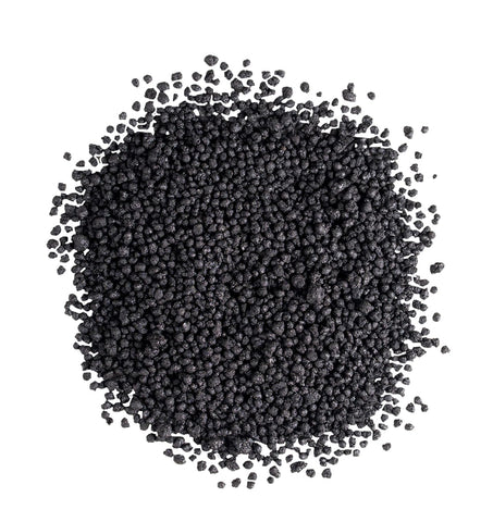 The Andersons Humichar dispersible granule DG technology enhances nutrient delivery in soil.