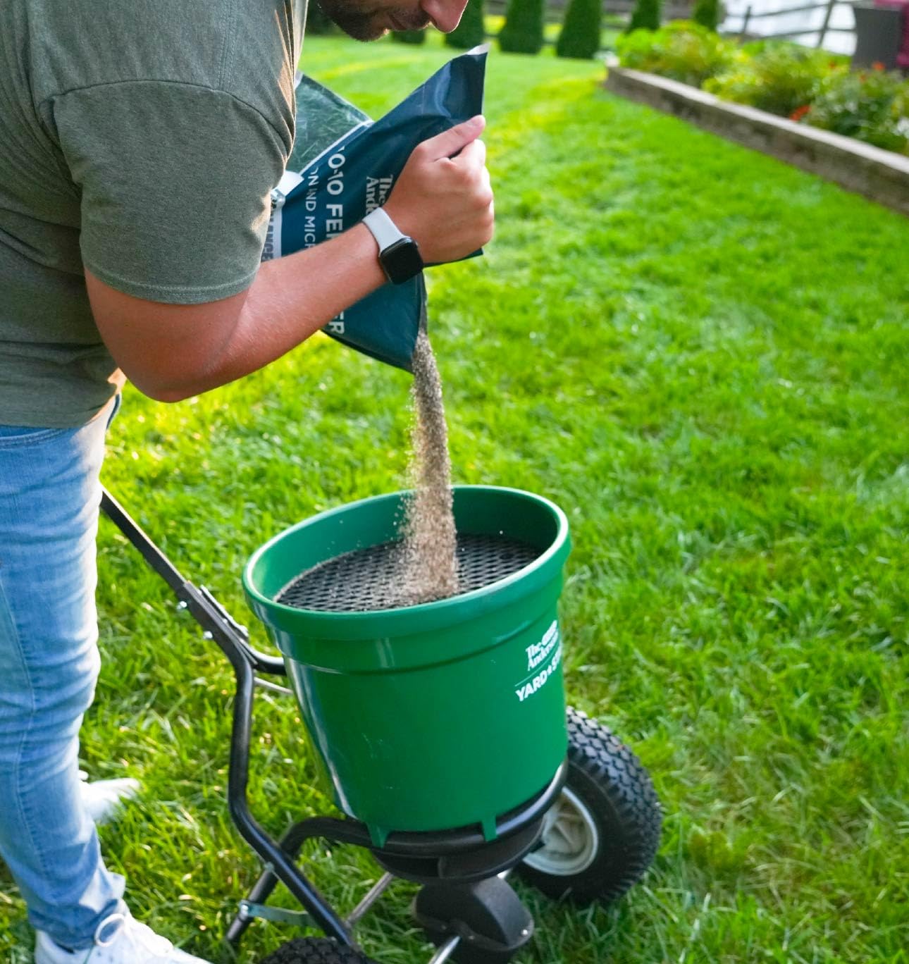 Spring and fall applications with The Andersons PGF Balanced nurture lawns and beds.