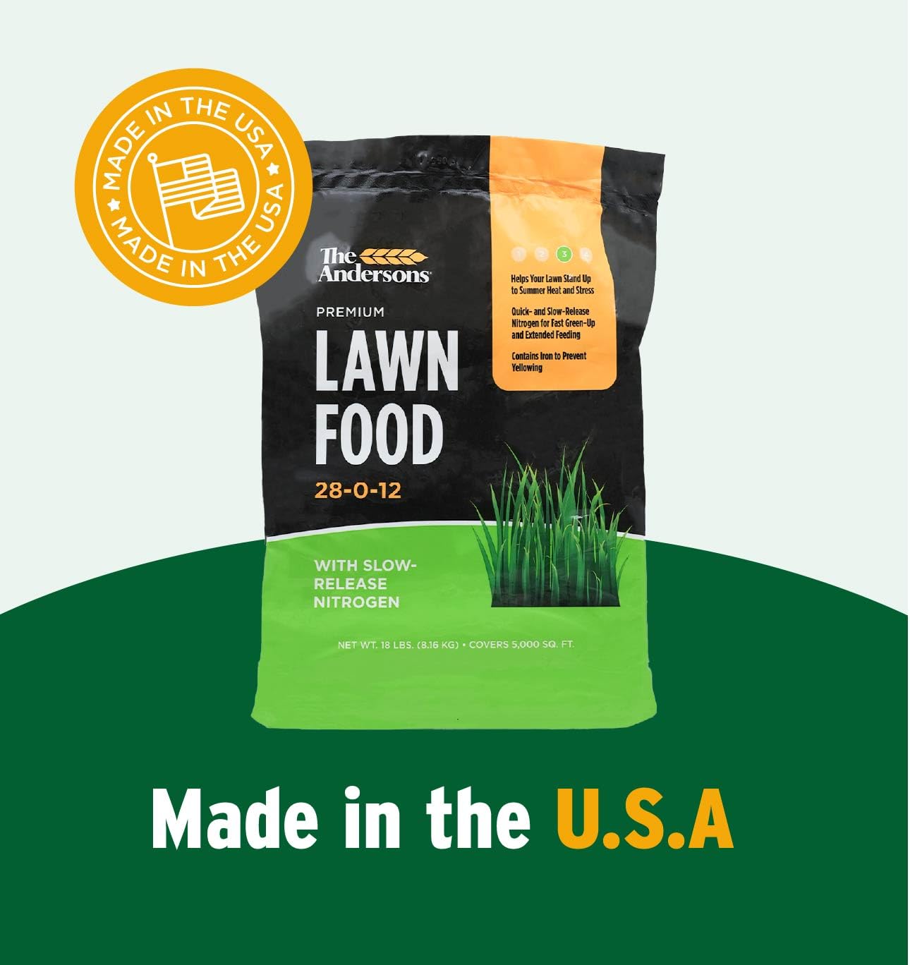 The Andersons premium lawn food sturdy bag preserving product quality