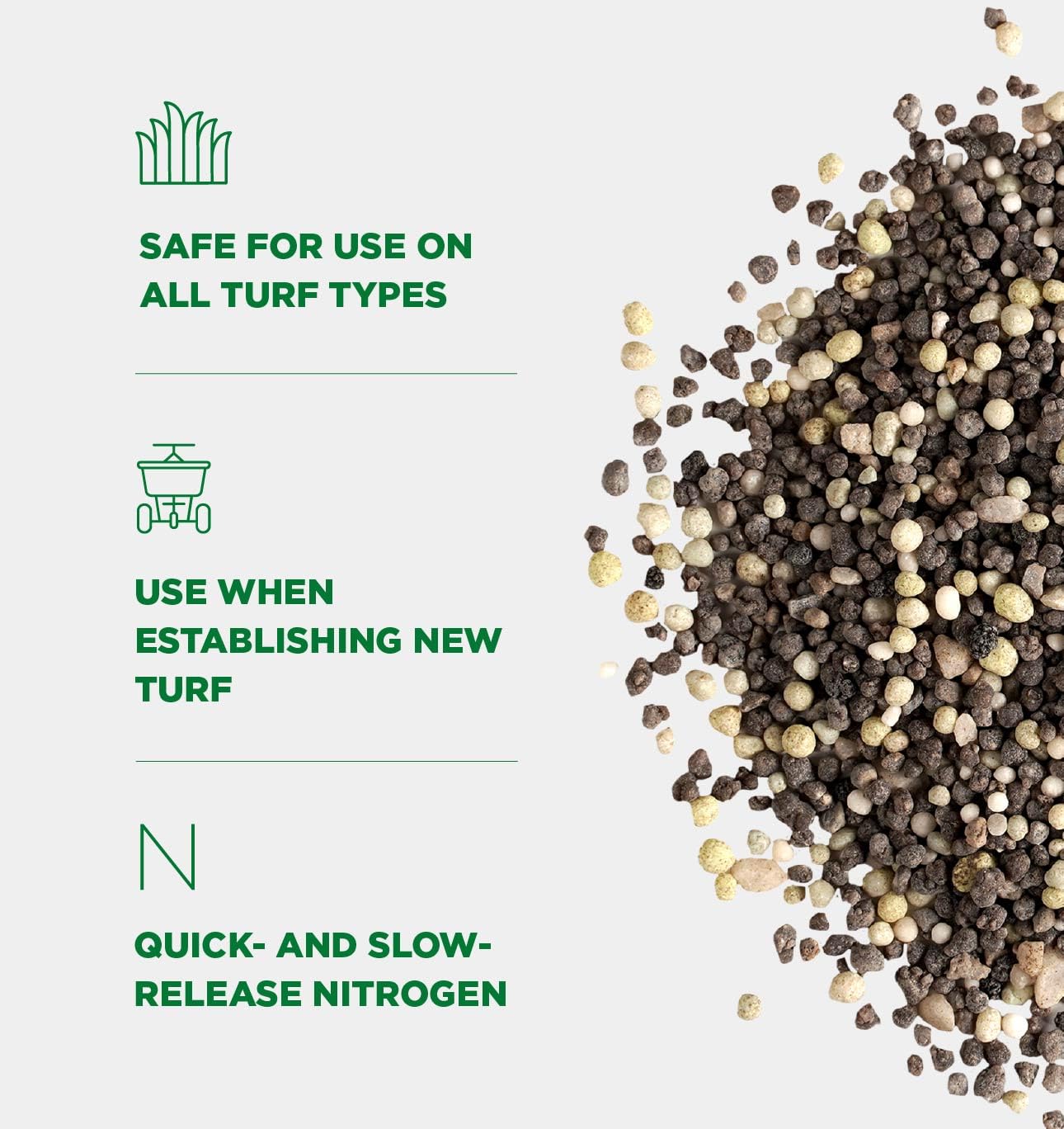The Andersons Premium New Lawn Starter spread action ready for application