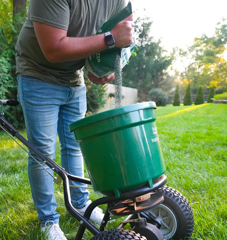 Granules demonstrating quick- and slow-release nitrogen concept for sustained feeding.