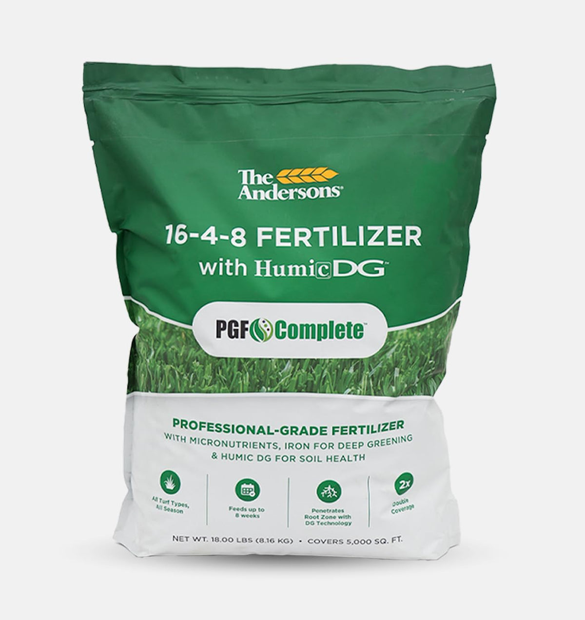 The Andersons PGF Complete granules show ultra-fine coverage for even distribution.