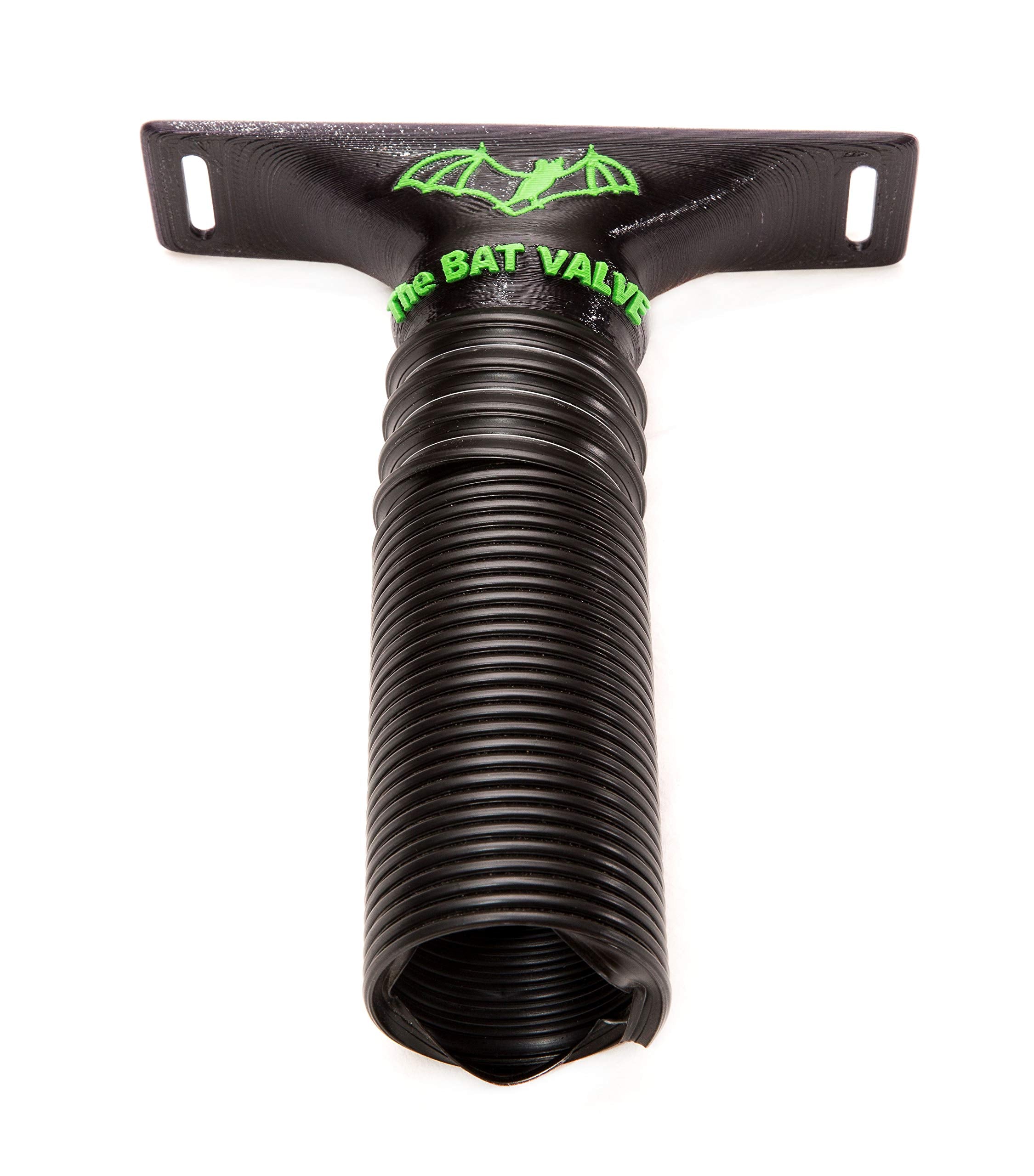 The Bat Valve Device packaging shows USA-made quality for attic bat control.