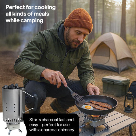 The Bincho Grill stainless steel braided gas line for durability and stability