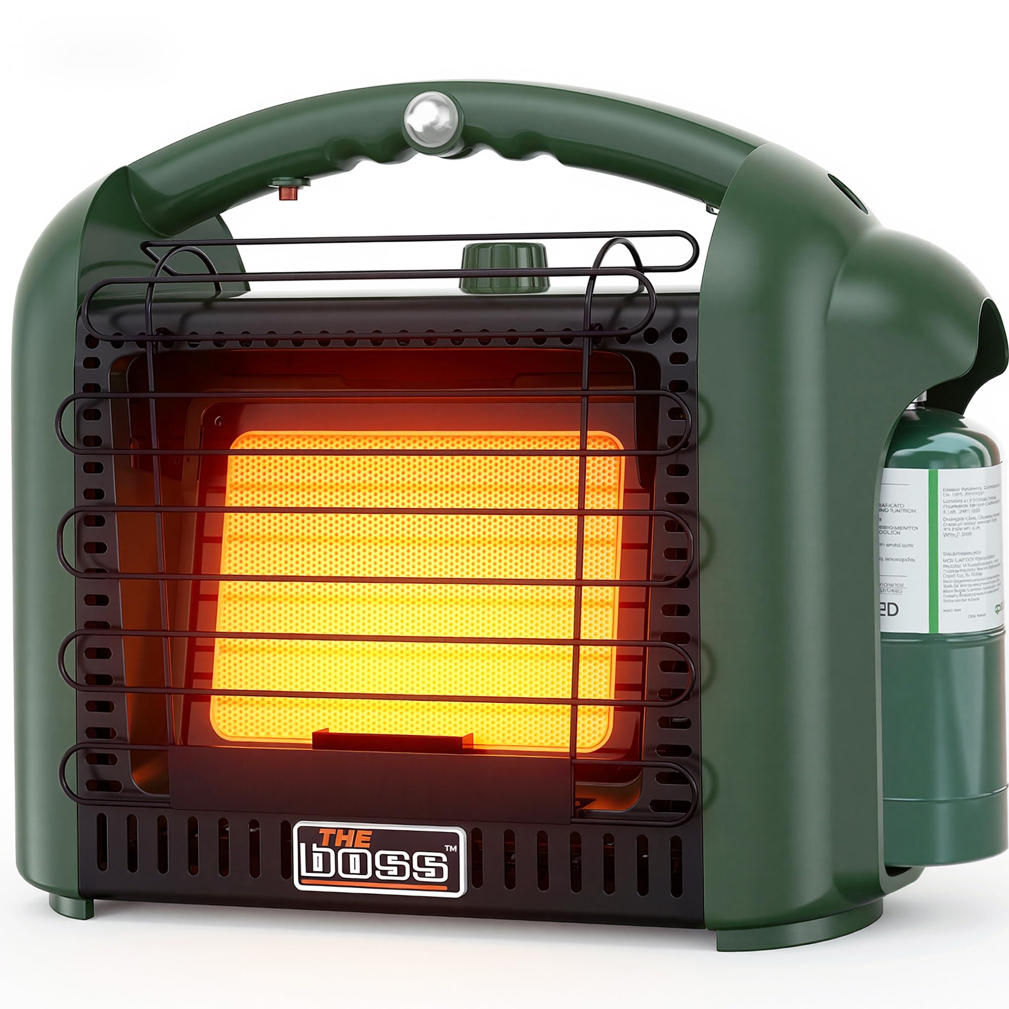 The BOSS patio 12000 BTU heater provides rapid radiant warmth for cool evenings.