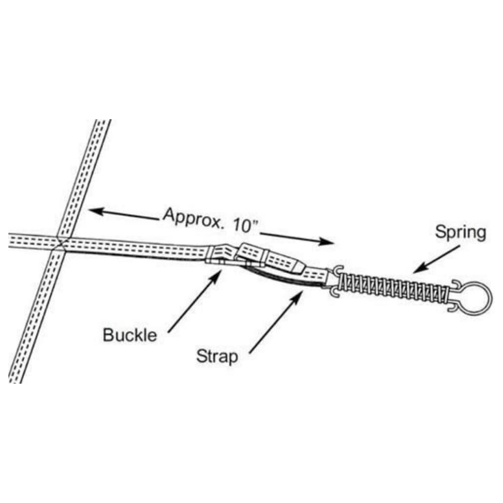 The Door Bull 10-pack pool cover springs ready for quick replacements.