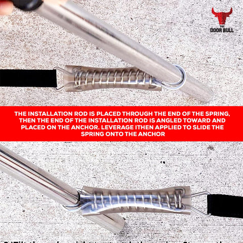 The Door Bull long, rust-free rod suitable for heavy-duty pool tasks.