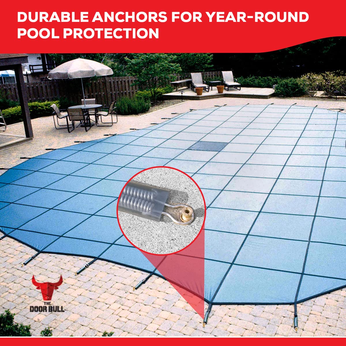 The Door Bull safe deck setup supports reliable pool safety on your deck.