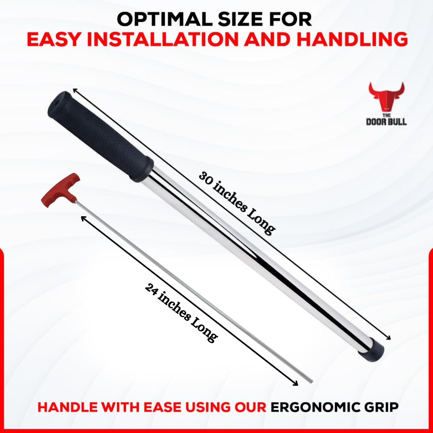 The Door Bull removal process demonstrating easy spring release from anchors.