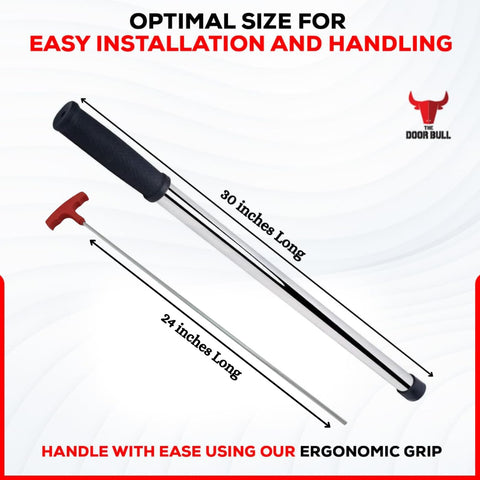 The Door Bull removal process demonstrating easy spring release from anchors.
