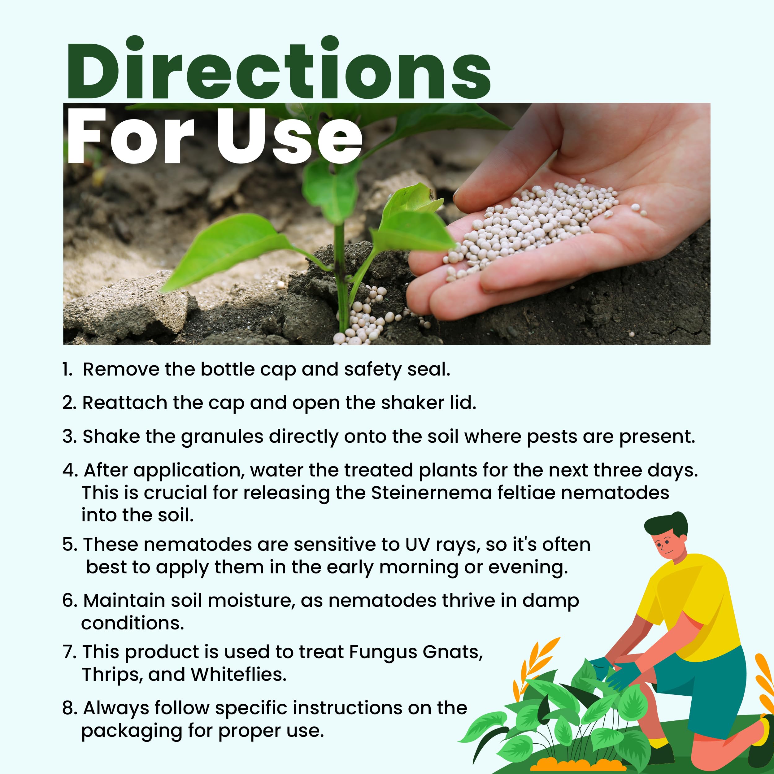 The Environmental Factor NemaKnights greenhouse use protects crops without harming beneficial insects or pets.