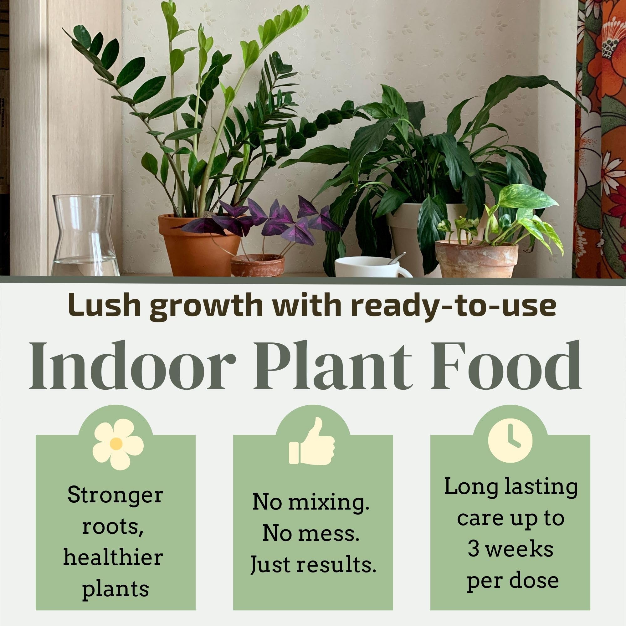 The Green Alcove 8-drip feeders deliver gentle feeding across potting soil.